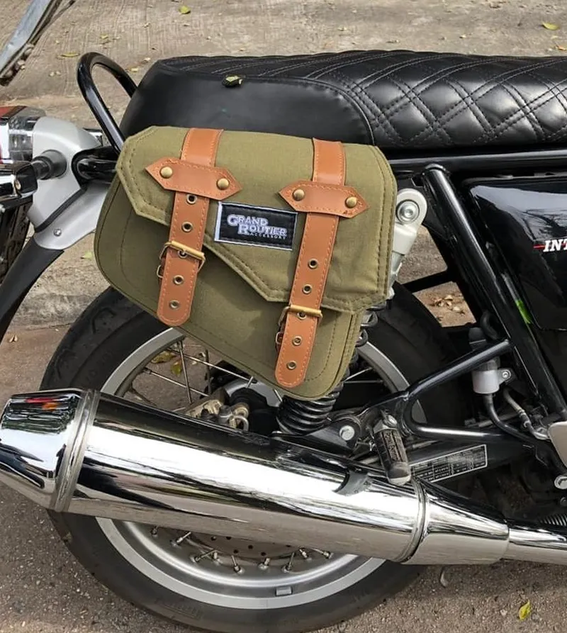 Cartuchera HD verde lona